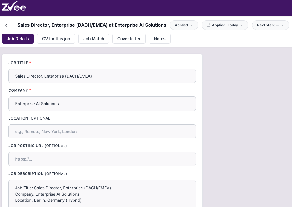 Arbeitsbereich-Übersicht